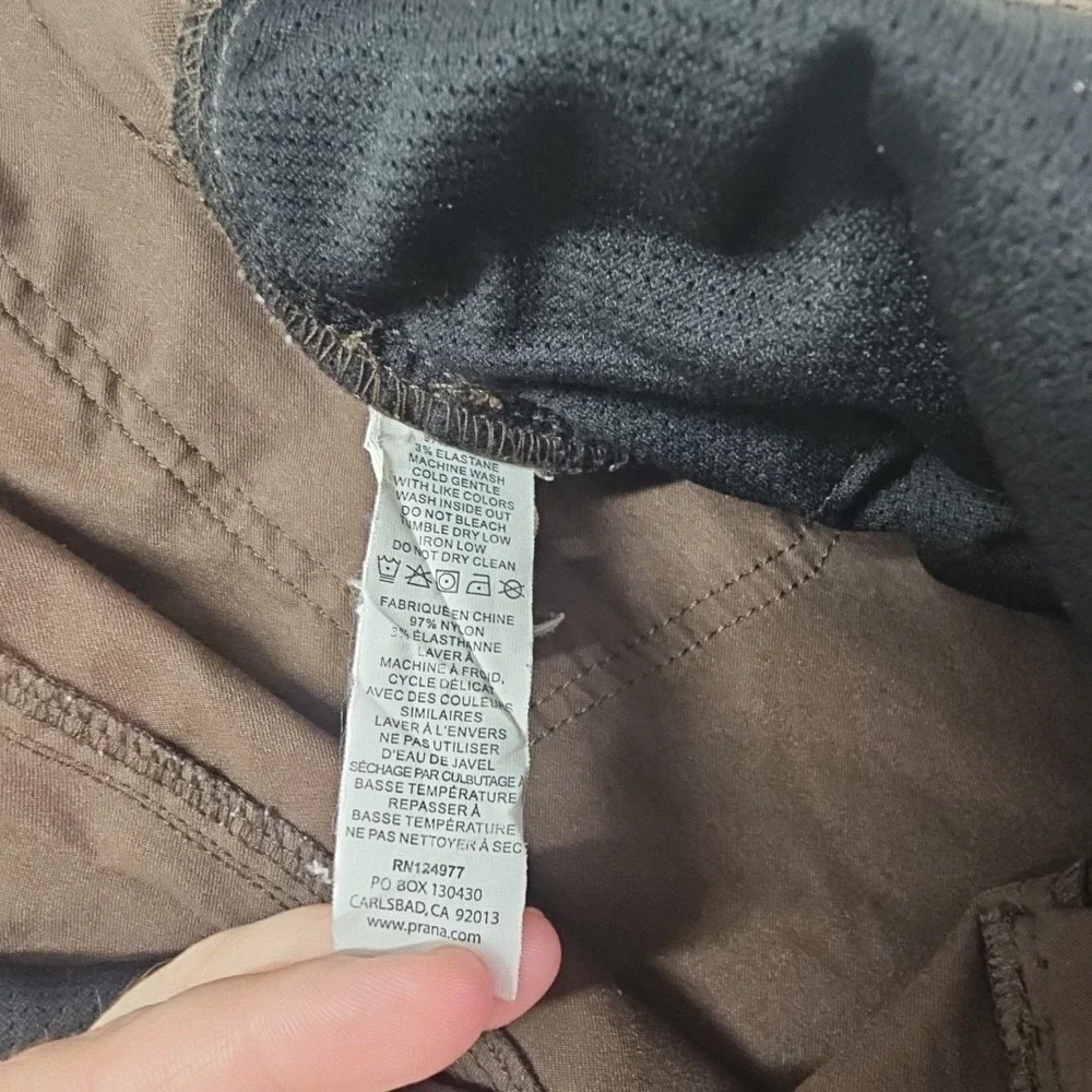 Prana Pants Men 38x31 Brown Brion Standard Fit Stretch Hike Trail Outdoor HEMMED